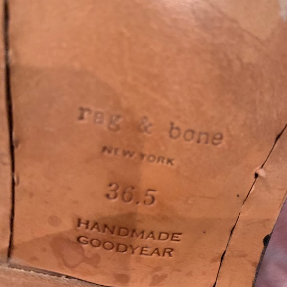 Rag & bone black leather woman’s motorcycle boots - Picture 5 of 6